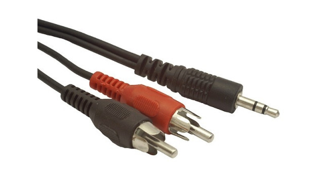 Cable Minijack 3.5mm 2x RCA M/M 2.5m