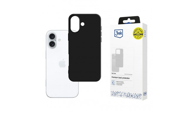 3mk Matt Case for iPhone 16 Plus - Black