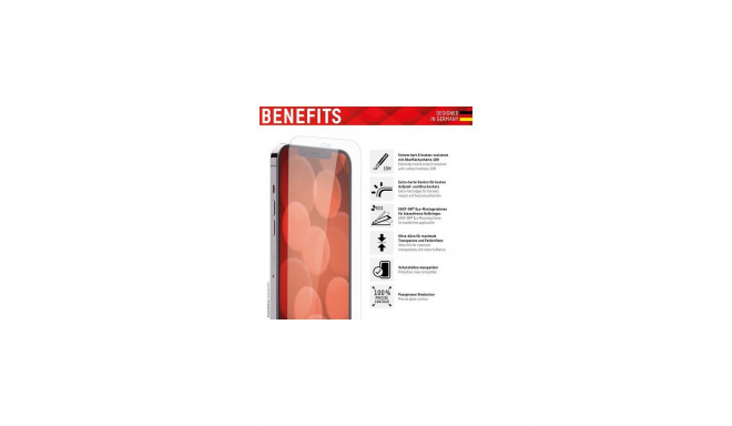 Displex Screen Protector (10H) for Apple iPhone 12 mini, Mounting Frame, Tempered Glass, scratch res