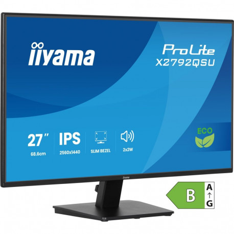 "68,6cm/27"" (2560x1440) iiyama ProLite X2792QSU-B1 16:9 IPS 3ms 100Hz HDMI DisplayPort USB VESA Spe