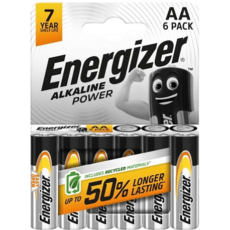 Energizer battery Alkaline Power AA DHP6