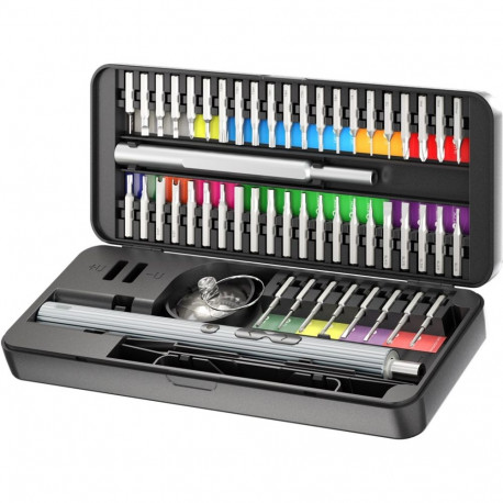 Goobay Tools 58-in-1 Electric Screwdriver with 50-Piece Precision Bit Set