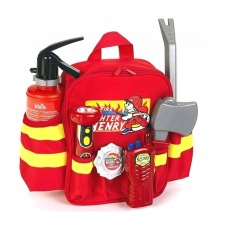 The Klein Fireman's Backpack is a popular pretend-play toy set designed for childre