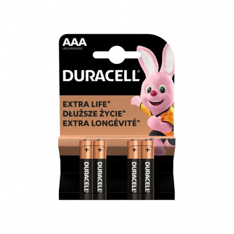 Batteries AAA DURACELL 1.5V, 4 pcs