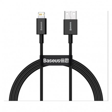 Baseus Cable Superior USB - Lightning 1,0 m 2,4A Black