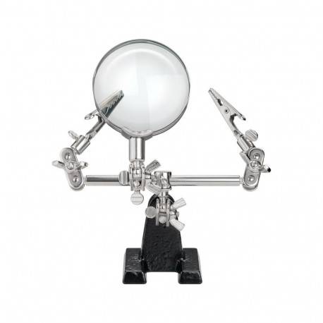 Goobay Third Hand with Magnifying Glass and 2.5x Magnification