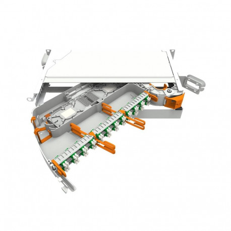 FO paneel 19 tolli, 48 kiudu, smouv, 48xLC/APC G.657.A1 MFPS-KHD-P-SIL2-048