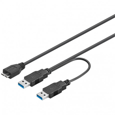 USB 3.0 Micro-B 030 Y-Power 0.3m