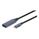 Cablexpert USB Type-C–HDMI ekraaniadapter, space grey | A-USB3C-HDMI-01