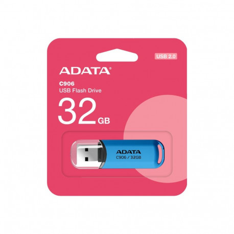 ADATA | USB Flash Drive | C906 | 32 GB | USB Type-A | Blue