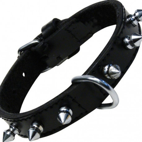 Dog collar Gloria Black Spikes (35 cm)