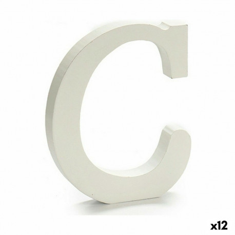 Letter Pincello C White 1,8 x 21 x 17 cm (12 Units)