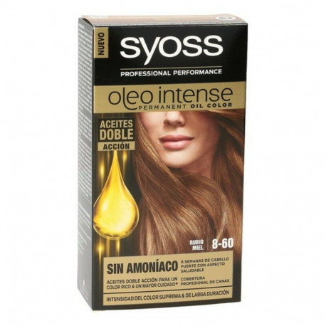 Püsivärv Syoss Olio Intense Meeblond Nº 8,60 Plaatinablond Nº 8.60-Rubio Miel
