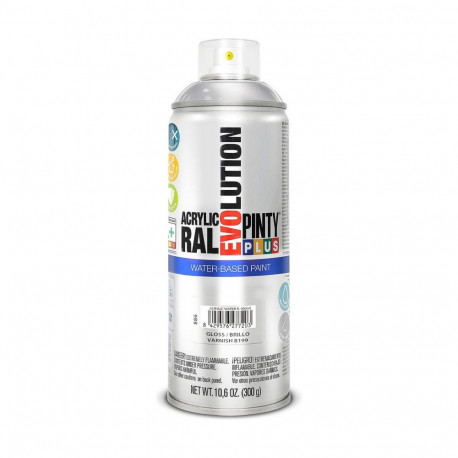 Varnish Spray Pintyplus Evolution B199 Water based 400 ml Colourless