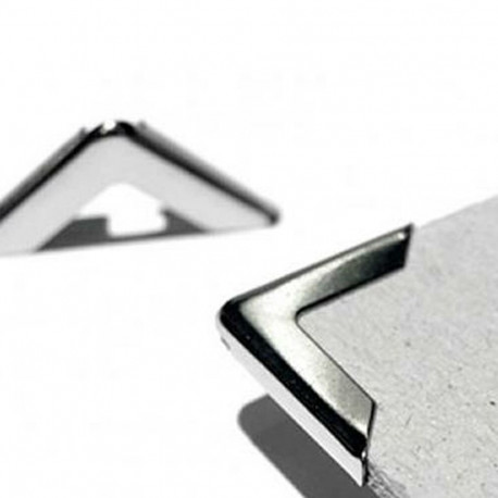 Metallist nurgad kaustadele Displast 100 Ühikut Hõbedane nikkel