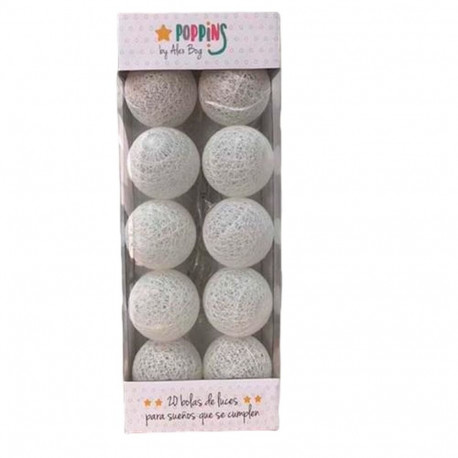 LED-pallide Pärg Roymart Poppins Valge