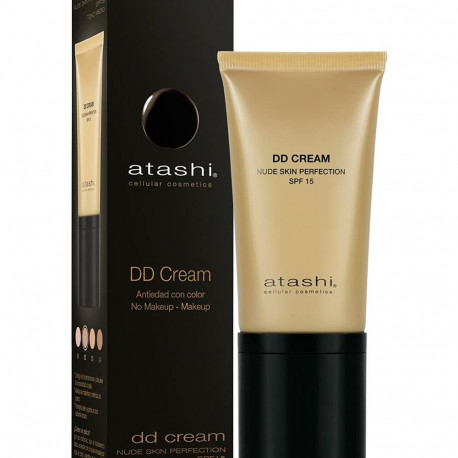 Päikesekaitse koos Värviga Atashi PT0905ES0007 Keskmine Spf 15 50 ml DD Kreem