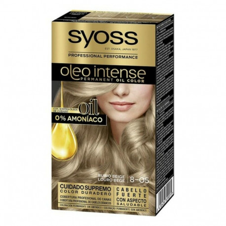 Püsivärv Syoss Olio Intense Beež Hele Nº 8,05 Plaatinablond Nº 8.05-Rubio Beige