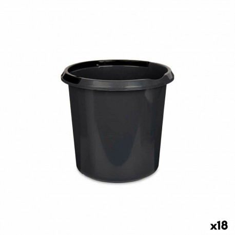Bucket with Handle 1310-G 1310-G Grey Anthracite 10 L 30 x 28,5 x 30 cm (18 Units)
