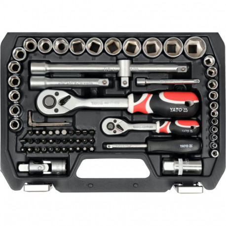 Otsikute komplekt, 1/2"; , 1/4"; (72 tk.) YT-38782 YATO