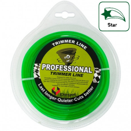 Trimmeri tamiil Professional, täht 2,7mm x 50m DEGET