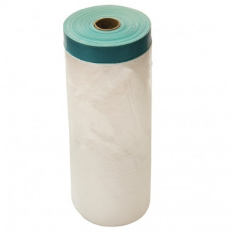 Krāsotāju lente (auduma) ar plēvi 270cm x 14m