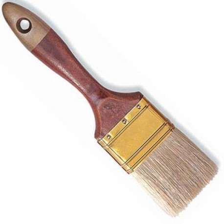 Pintsel 60mm, lapik, peitsitud puidust käepide