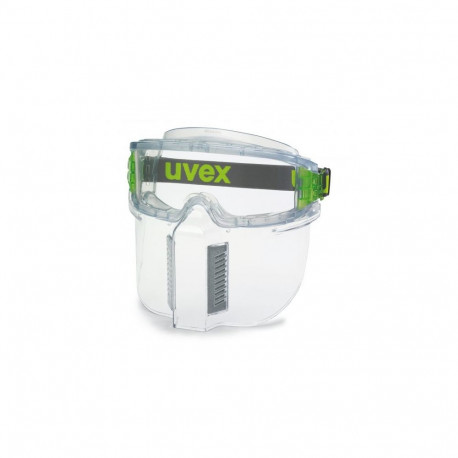 uvex Ultrashield replacement flip-up face guard – transparent polycarbonate, UV400 protection, compa