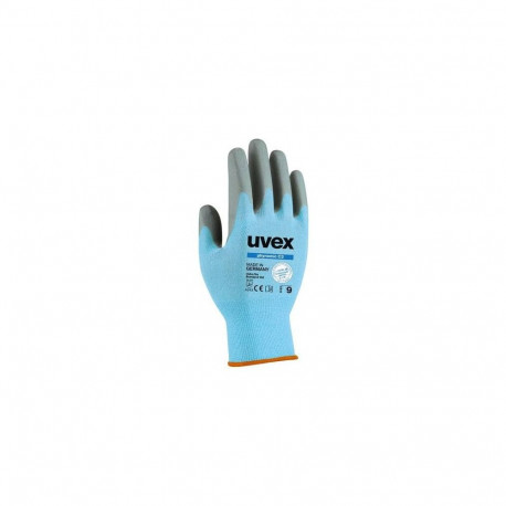 Safety gloves Uvex Phynomic C3, cut level 3, blue, size  9