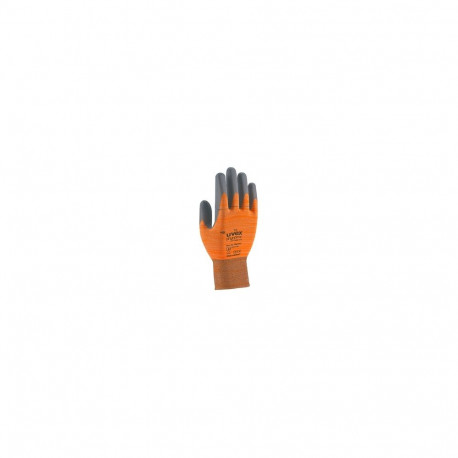 Safety gloves Uvex Phynomic X-Foam, orange, size 8