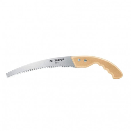 Truper curved garden saw with wooden handle, 300mm blade