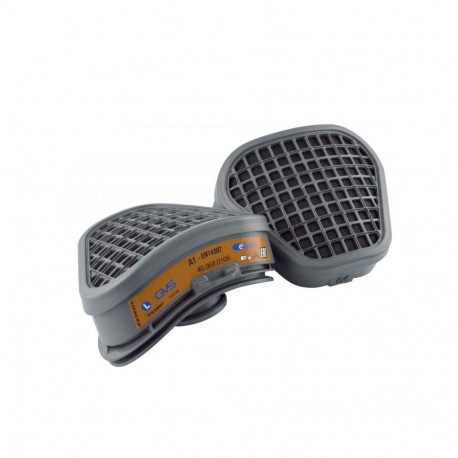GVS Elipse A1P3 replacement filters – combined organic gas and particulate protection, 1 pair, ABS a