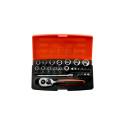 Sockets 4-13mm and bits PH,HEX,TORX set 1/4" 25pcs