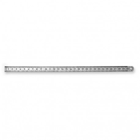 Ruler 300x13x0,5mm stainless narrow type 497
