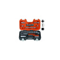 Bahco S330 socket set – 33-piece 1/4" and 3/8" drive, dynamic-drive™ profile, chrome vanadium steel,