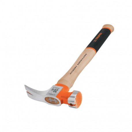 Carpenters hammer with wooden handle and non-slip grip 710g Truper®