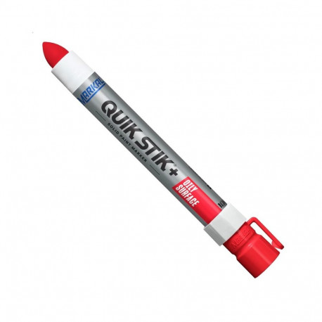 Tööstuslik tahkevärvi marker Markal QUIK STIK+ OILY SURFACE, PUNANE (12tk)
