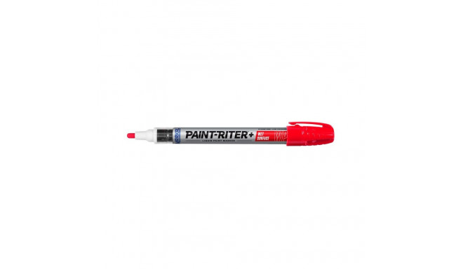 Markal Pro-Line WP paint marker – wet surface adhesion, 3mm tip, red, metal barrel, fiber tip, xylen