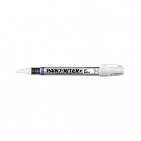 Markal Pro-Line WP paint marker – wet surface resistant, fast drying, 3 mm tip, white, metal barrel,