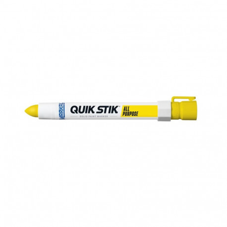 Markal Quik Stik paintstik solid paint marker – 17mm tip, yellow, fast-drying, weather- and UV-resis