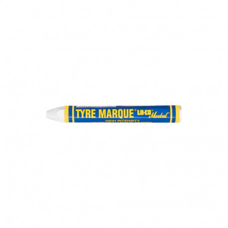 Markal tyre marque paint crayon – solid white, 12.7 mm, lead-free, durable marks for rubber surfaces