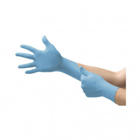 Ansell Microflex 92-134 nitrile disposable gloves – textured fingertips, 100 count, size L, food con