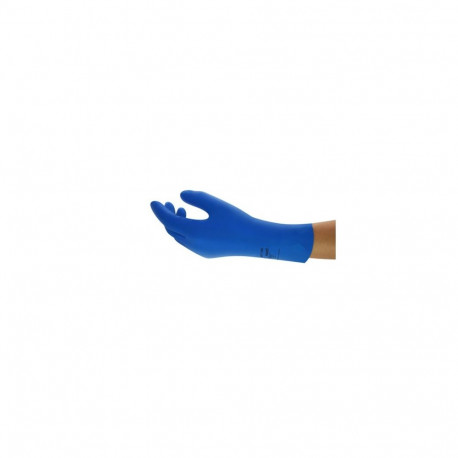 Latex chemical gloves Ansell AlphaTec 87-195, size 10