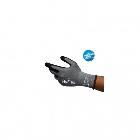 Ansell HyFlex® 11-571 cut-resistant gloves – EN 388 Level D, ANSI A4, 15-gauge, size 8, grey HPPE li