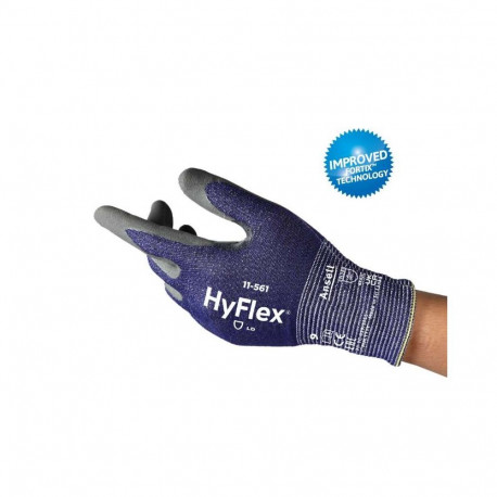 Ansell HyFlex® 11-561 cut-resistant work gloves – EN ISO cut level C, ultra-lightweight, palm-dipped
