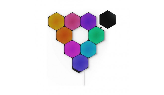 Nanoleaf Shapes Hexagons Starter Kit (9 Panels), Black