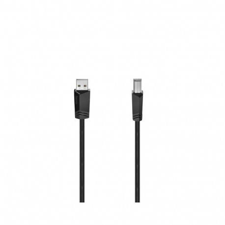 Kaabel Hama USB A - USB B, 1,5m, must