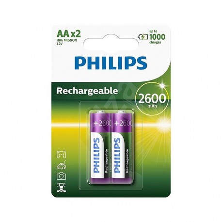 Akupatarei Philips AA 2600mAh 2 tk