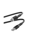 Kaabel Puro Soft USB-C/USB-C 1,5 m, must