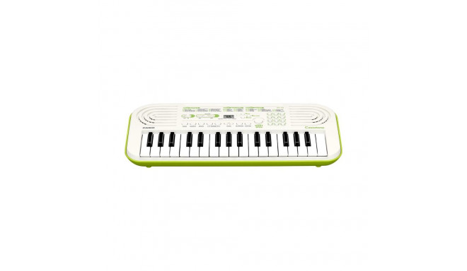 Casio minisüntesaator 32-klahvi / valge-roheline
